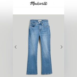 Madewell curvy kick out crop jeans in mather wash size 33 NWT